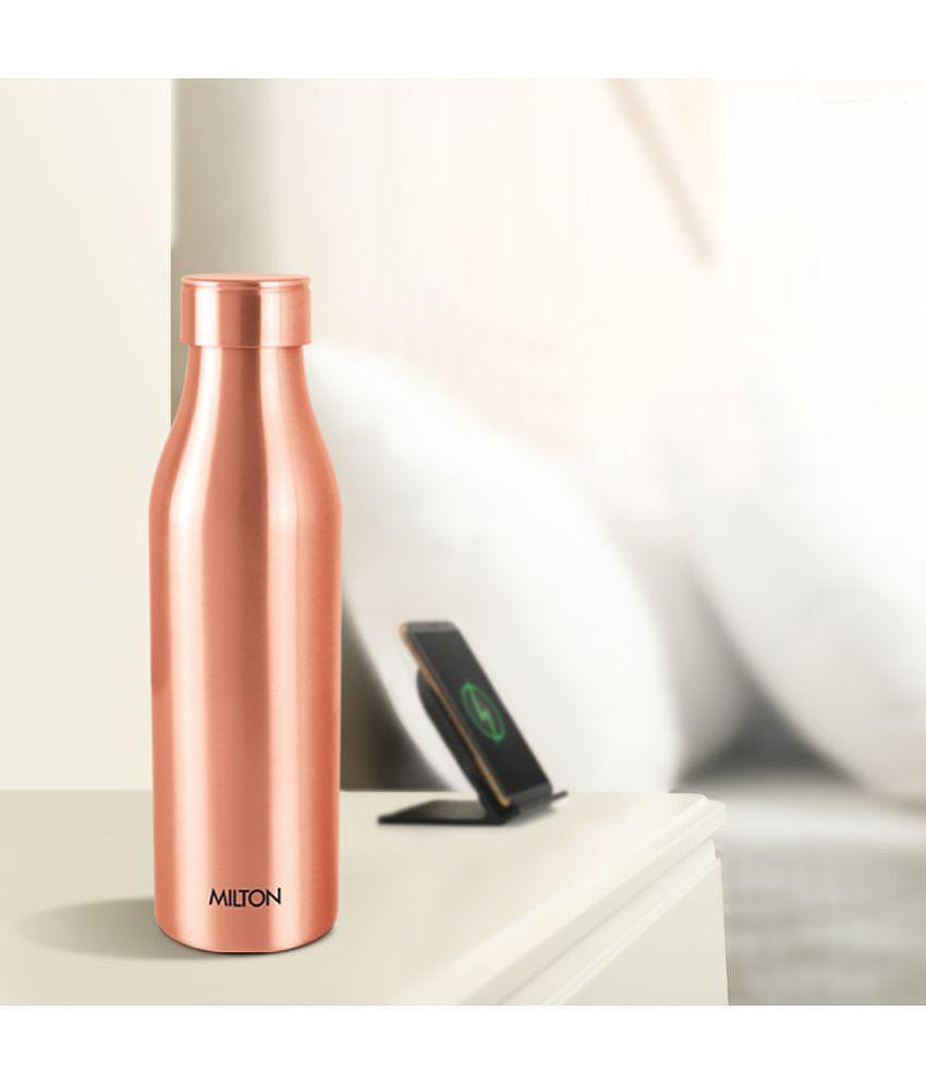 Milton Copper Charge 1000 Water Bottle, Set of 2, 930 ml Each, Copper | 100% Leak Proof | Office Bottle | Gym Bottle | Yoga Bottle | Home | Kitchen | Hiking | Treking Bottle | Travel Bottle 