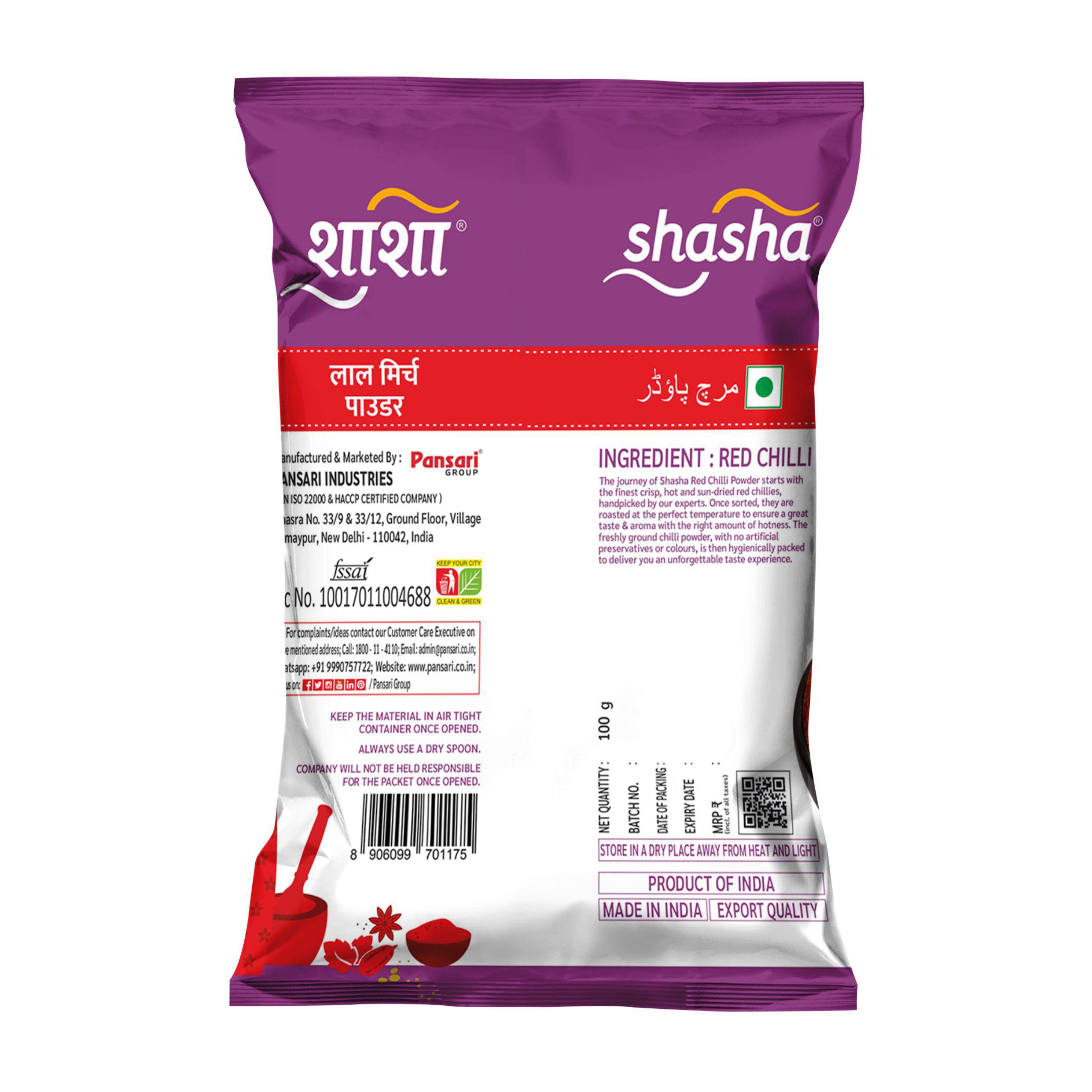 SHASHA - MIRCH - 100G