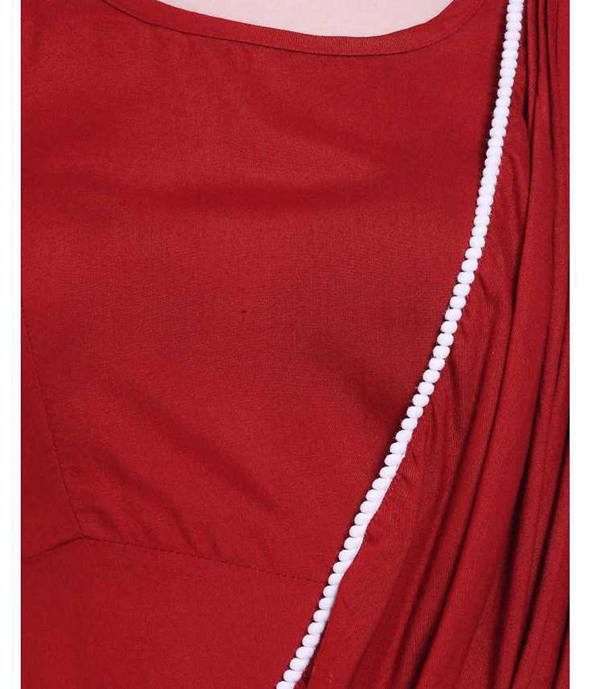 Latest Men Addyvero Rayon Red A- line Dress - - S 2025 at ShopCircuit | ONDC