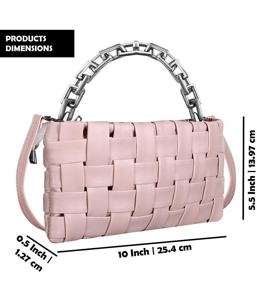 Sophisticated Men Lorem Pink Faux Leather Handheld - Pink 2025 at ShopCircuit | ONDC