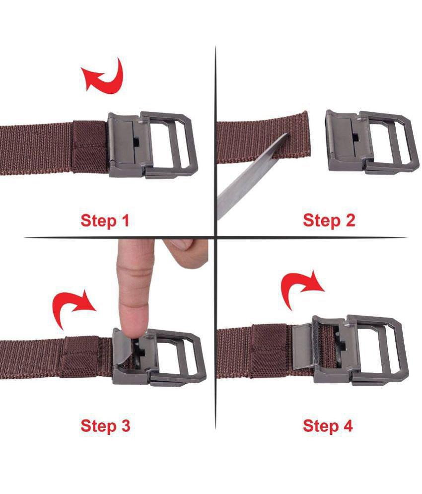 Exclusive Men Zacharias - Multicolor Canvas Men's Casual Belt ( Pack of 2 ) - None 2025 at ShopC