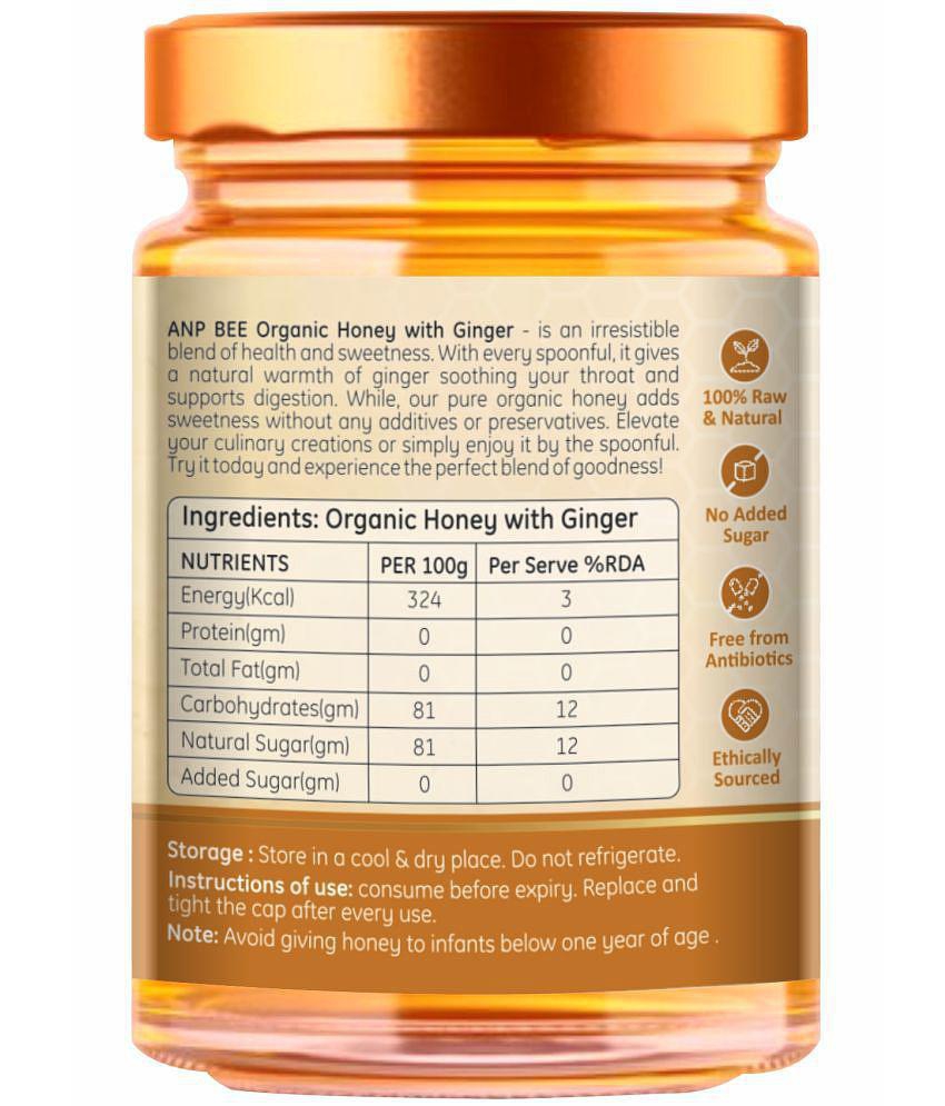 ANP BEE Honey Organic Ginger Honey 250 g Pack of 2