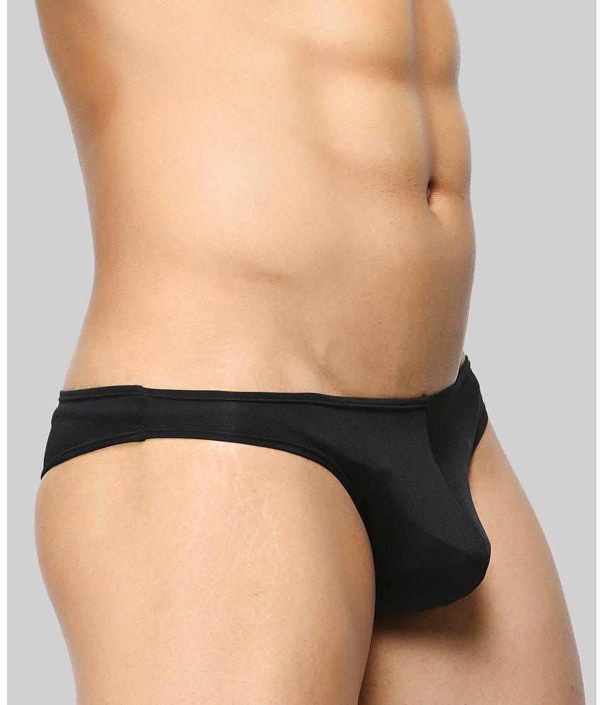 Stylish Men BASIICS By La Intimo - Black BCSSS01 Polyester Men's Bikini ( Pack of 1 ) - None 202