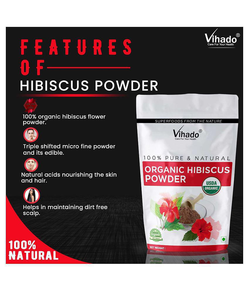 Vihado Hibiscus Flower Powder Hair Scalp Treatment 200 g