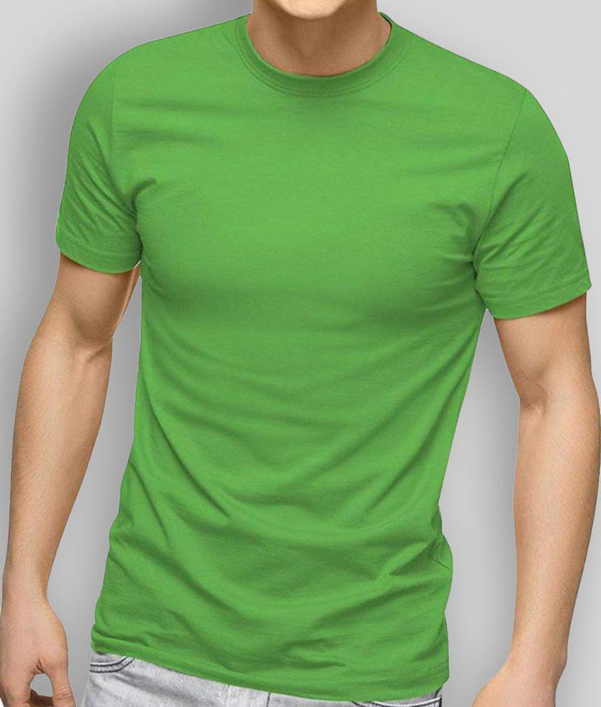 SKYRISE - Green Cotton Slim Fit Men's T-Shirt ( Pack of 1 ) - None