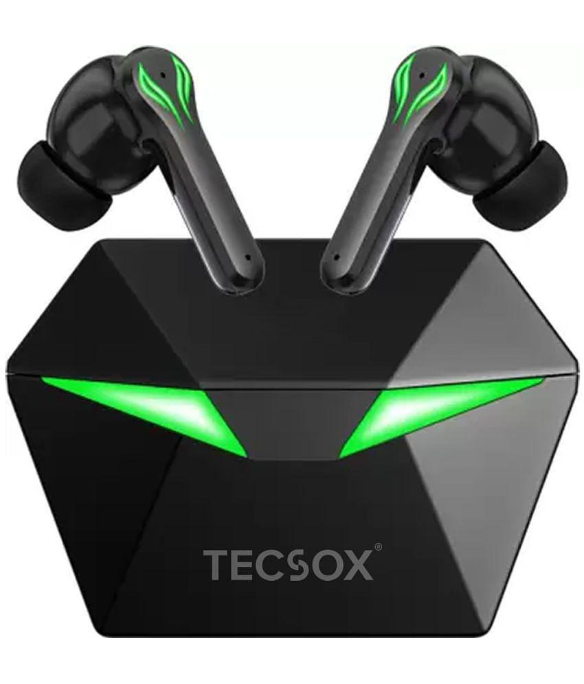 Tecsox Ranger Earbud In Ear Bluetooth Earphone 10 Hours Playback Bluetooth IPX5(Splash Proof) Powerfull Bass -Bluetooth Black