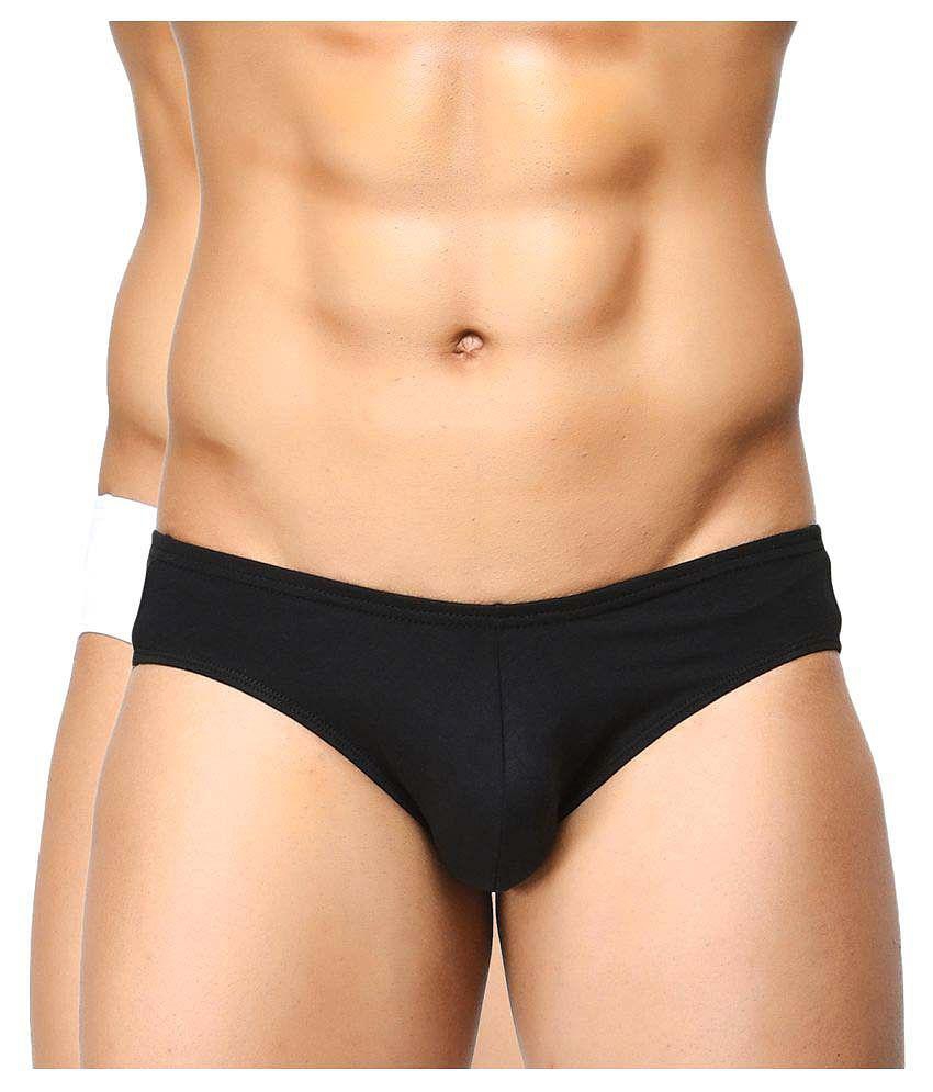 Affordable Men BASIICS By La Intimo - Multicolor Cotton Mens Briefs ( Pack of 2 ) - M 2025 at Sh