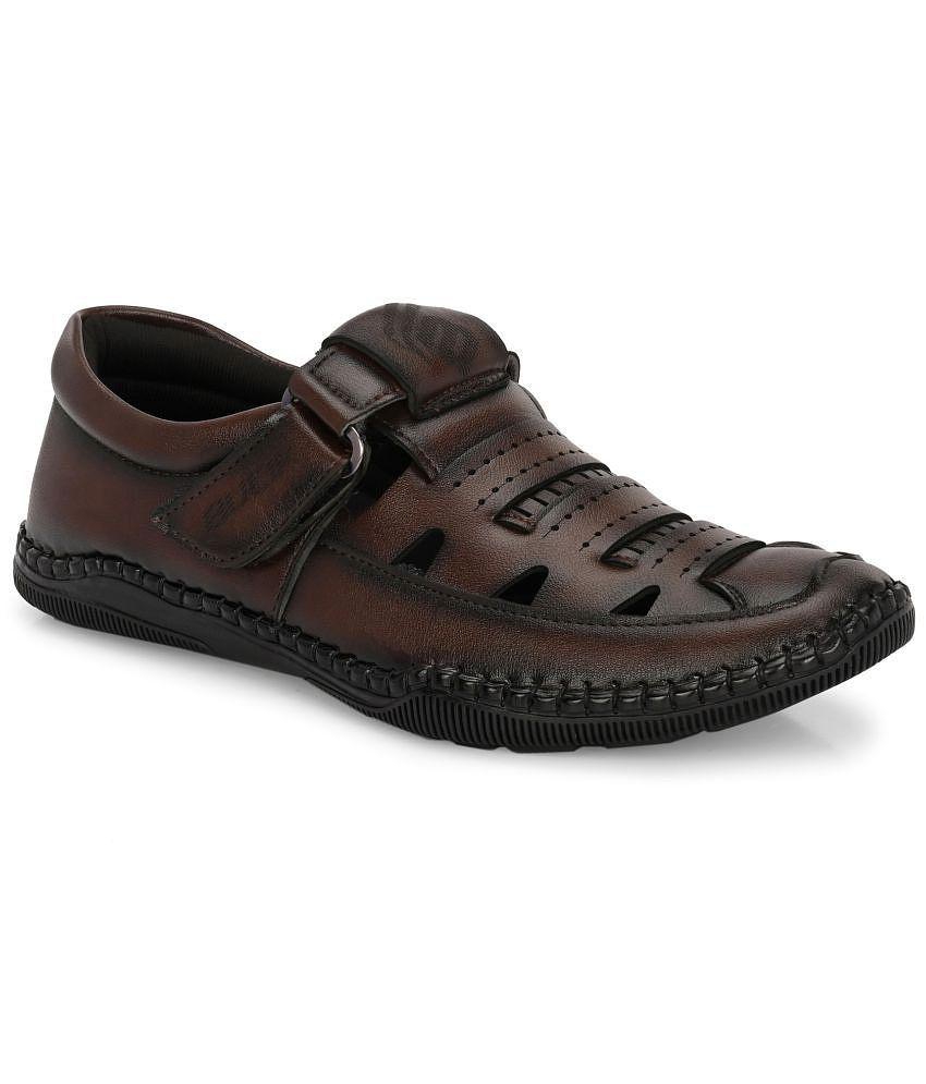 Bucik - Brown Mens Sandals - None