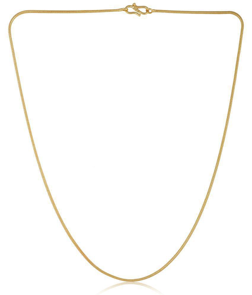 Sophisticated Men AanyaCentric Combo of 2 Gold Plated 22inches Long Fashion Chain - None 2025 at