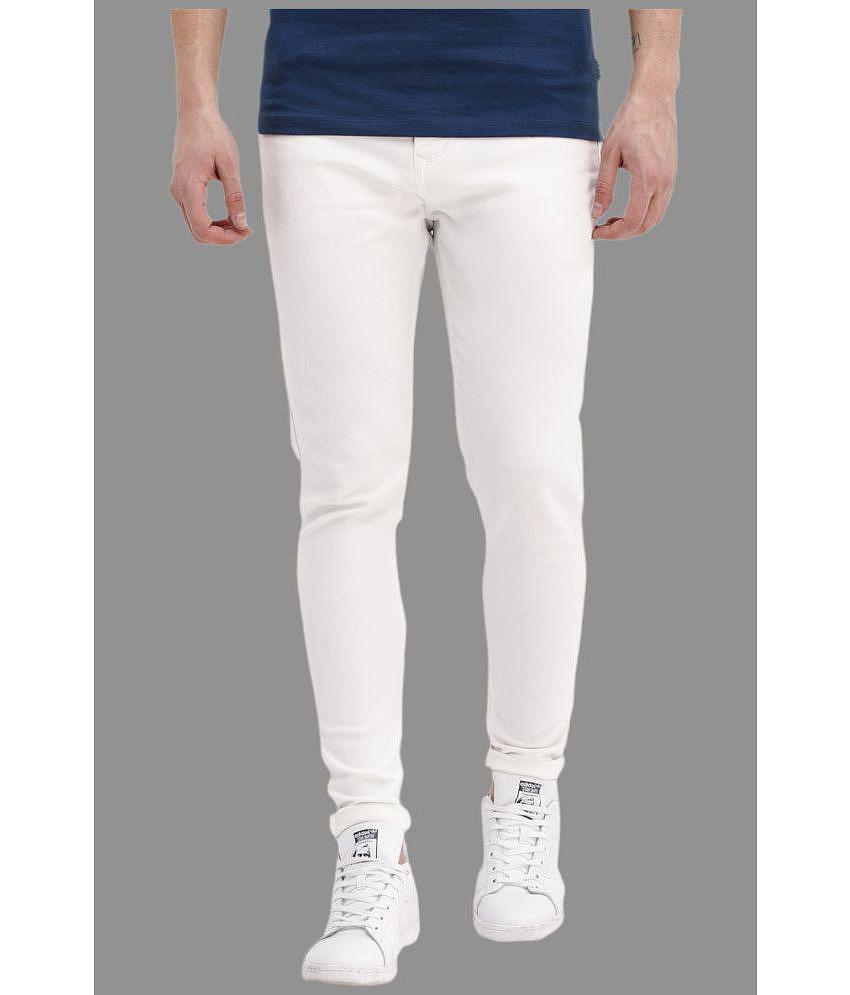 x20 - White Denim Slim Fit Mens Jeans ( Pack of 1 ) - None