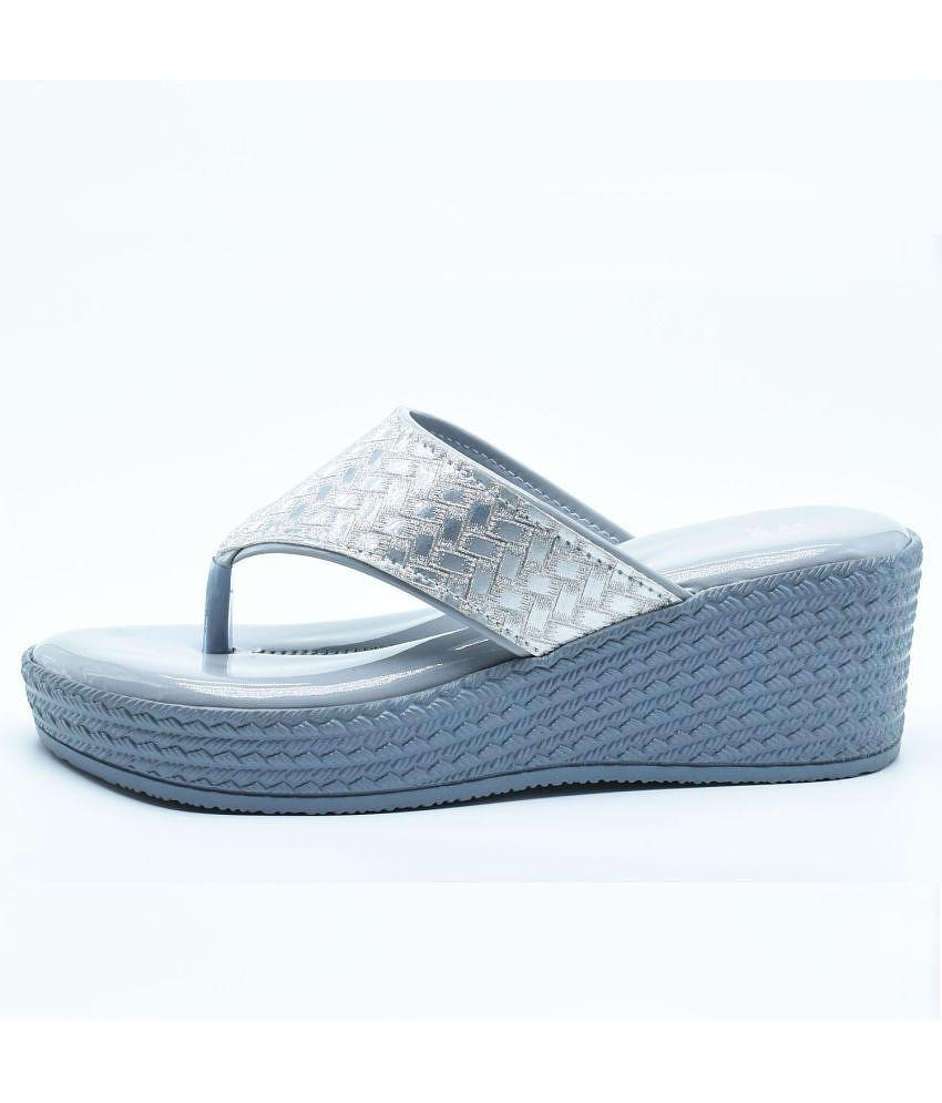 Dream Makers - Light Grey Women's Slip On Heels - None