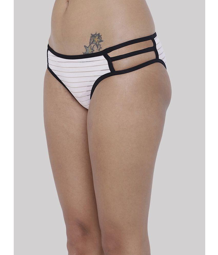 Modern Men BASIICS By La Intimo - Multicolor BCPBK04 Polyester Striped Womens Hipster ( Pack of 