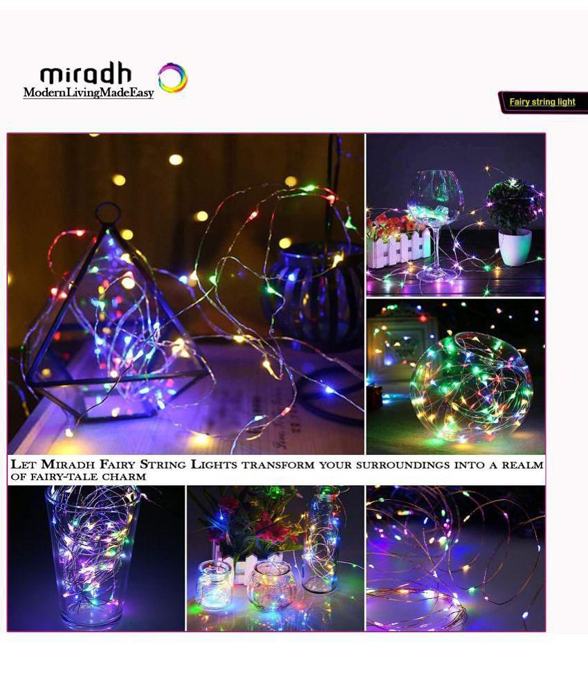 MIRADH - Multicolor 5Mtr String Light ( Pack of 1 ) - Multicolor