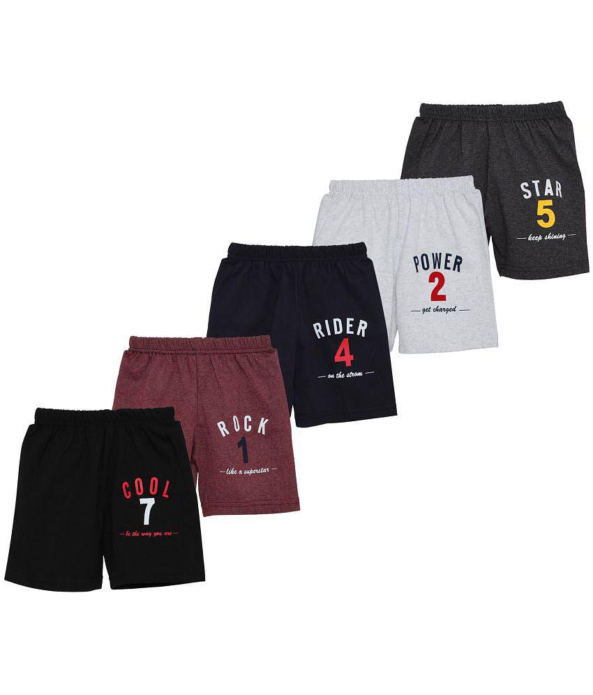 New Men CATCUB Boy''s & Girl''s Regular Fit Shorts(CCS-01-4-5; Multicolour; 4 - 5 Years) - None 
