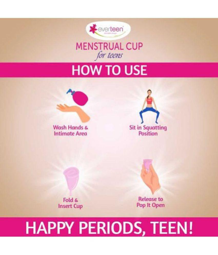 Everteen - Silicone Reusable Menstrual Cup Extra Small ( Pack of 1 )