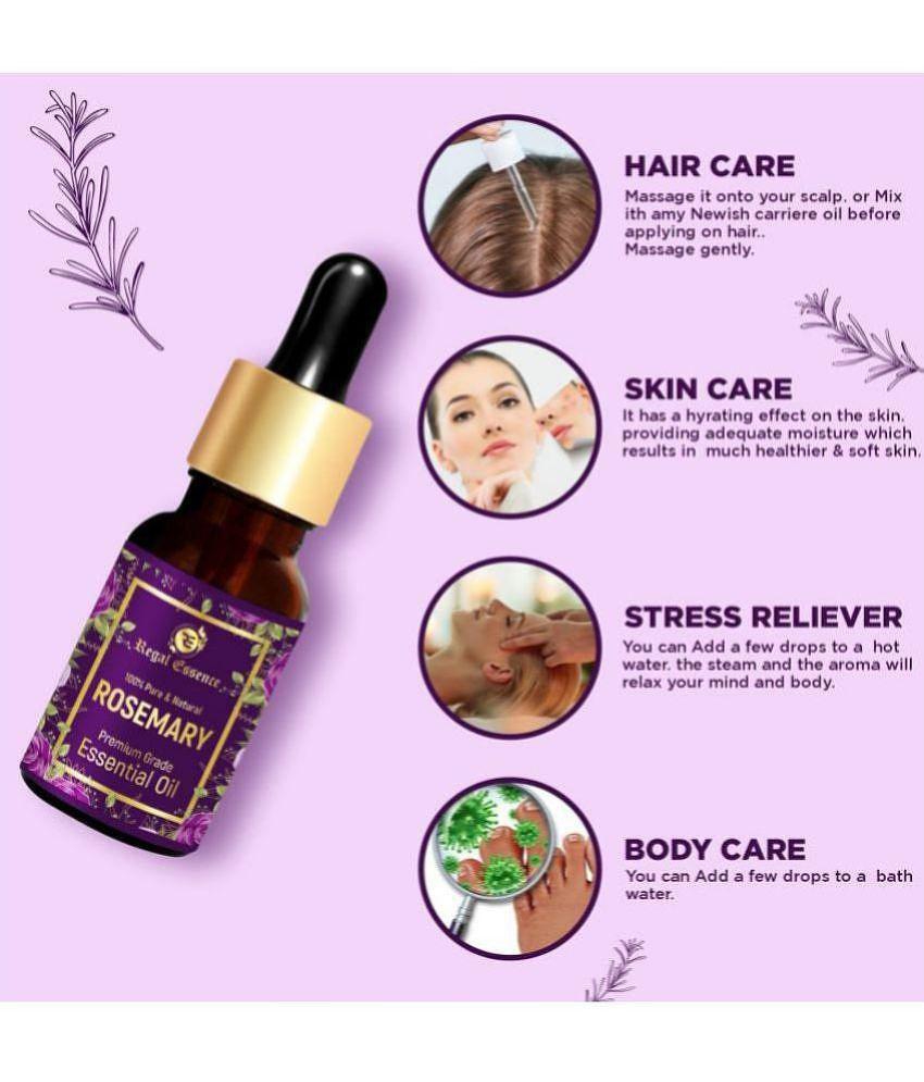 REGAL ESSENCE Rosemary Essential Oil, for Hair Growth, Suitable For All Skin, Undiluted Essential Oil -15ML (PACK OF 1)