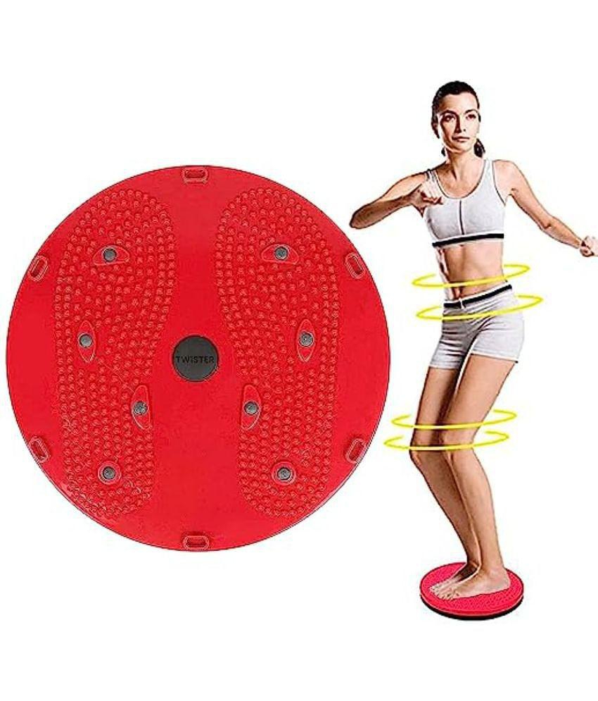 HSP ENTERPRISES TUMMY TWISTER | ACUPRESSURE FOR HOME & GYM FAT BUSTER |Unisex Abdominal workout - Red