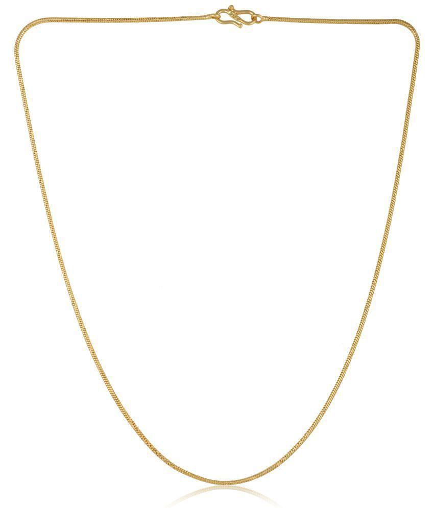 Sophisticated Men AanyaCentric Combo of 2 Gold Plated 22inches Long Fashion Chain - None 2025 at