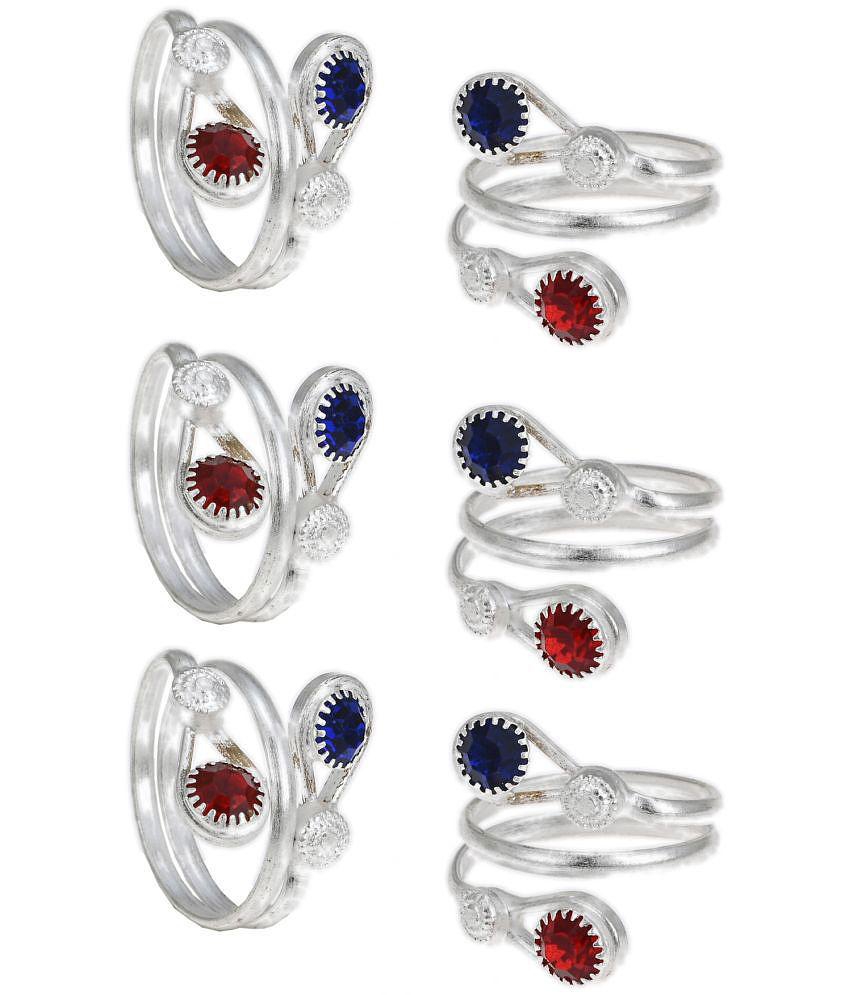 New Men AanyaCentric - Silver Toe Rings ( Pack of 1 ) - Silver 2025 at ShopCircuit | ONDC