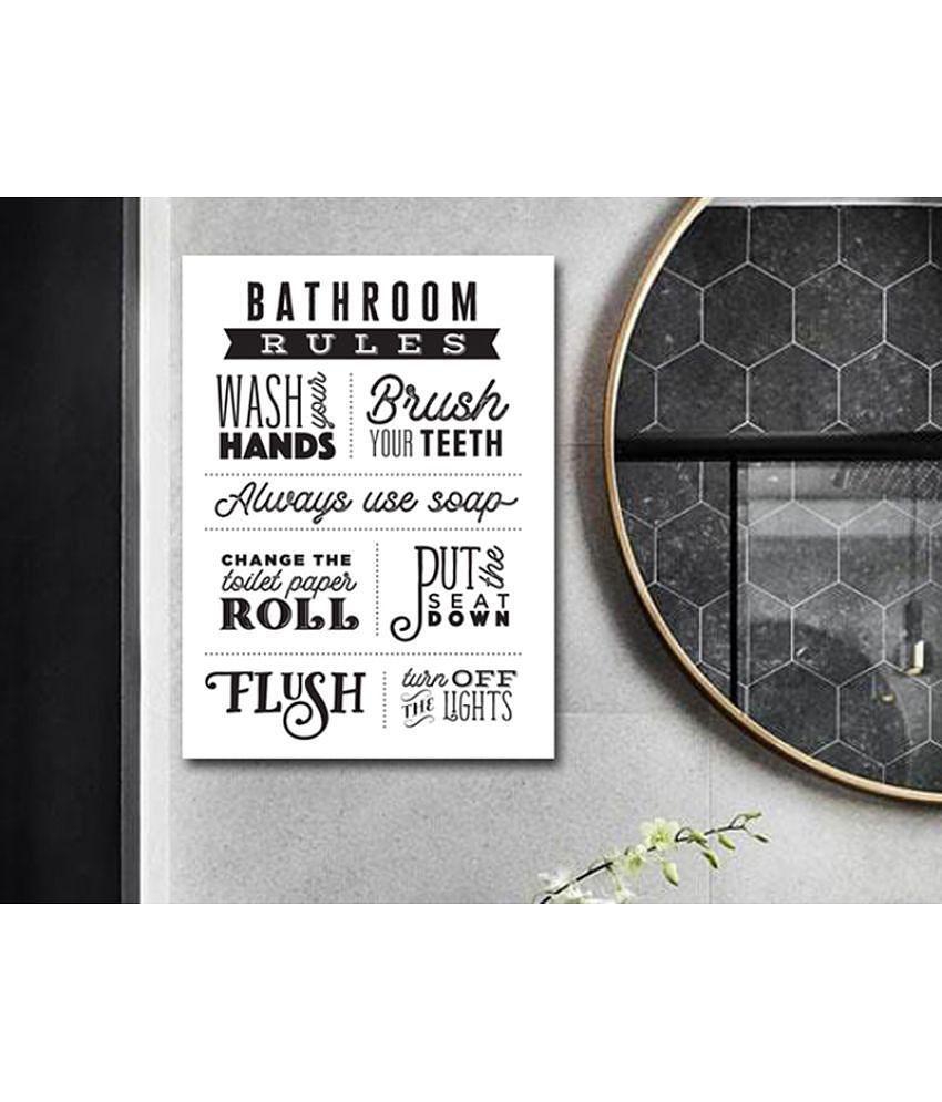 Photojaanic Photojaanic Poster for Bathroom Walls Paper Wall Poster Without Frame