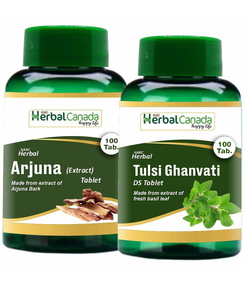 Herbal Canada Arjuna(100Tab) + Giloy(100Tab) Tablet 200 no.s Pack Of 2