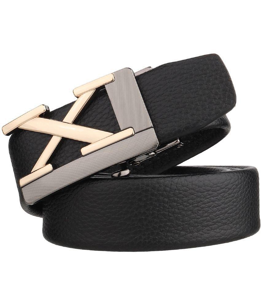 Buy Online Garg Store Zacharias - Black Leather Men's Casual Belt ( Pack of 1 ) - None