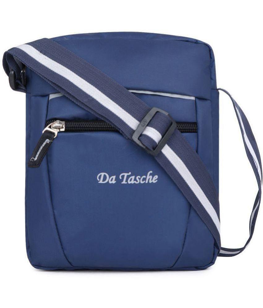 Premium Men Da Tasche Blue Printed Messenger Bag - Blue 2025 at ShopCircuit | ONDC