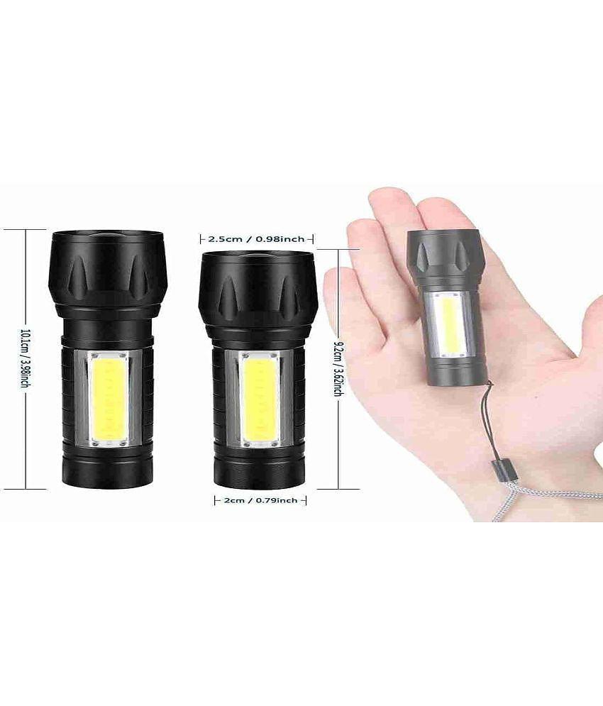 DAYBETTER - 3W Rechargeable Flashlight Torch ( Pack of 1 )