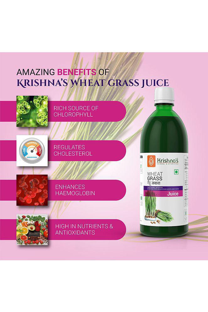 Krishna's Herbal & Ayurveda Wheatgrass Juice 1000ml