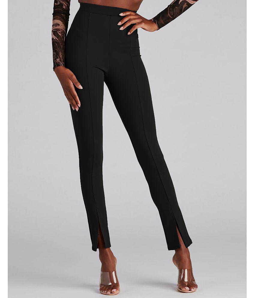 Luxurious Men Addyvero - Black Cotton Blend Regular Women's Casual Pants ( Pack of 1 ) - None 20
