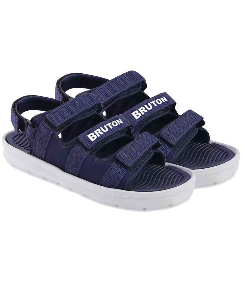 BRUTON - Blue Mens Sandals - None