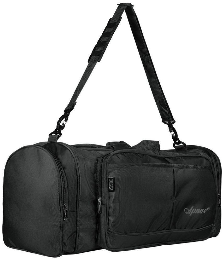 Premium Men Apnav 45 Ltrs Black Polyester Duffle Bag - Onesize 2025 at ShopCircuit | ONDC