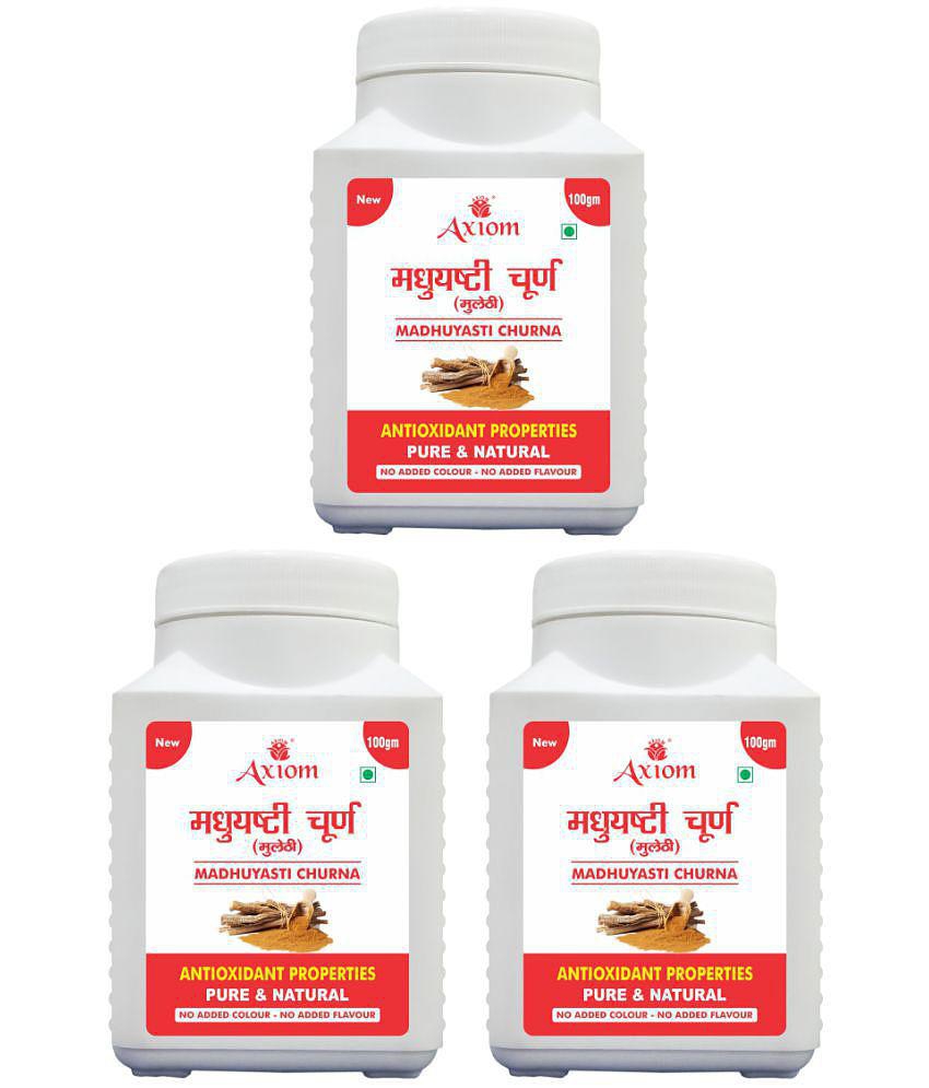 Axiom Madhuyasti Churna  (Pack of 3)|100% Natural WHO-GLP,GMP,ISO Certified Product