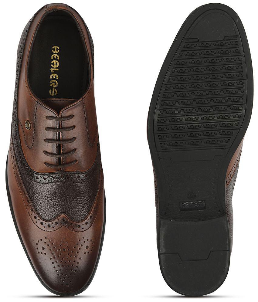 Elegant Men Liberty - Brown Men's Brogue Formal Shoes - None 2025 at ShopCircuit | ONDC