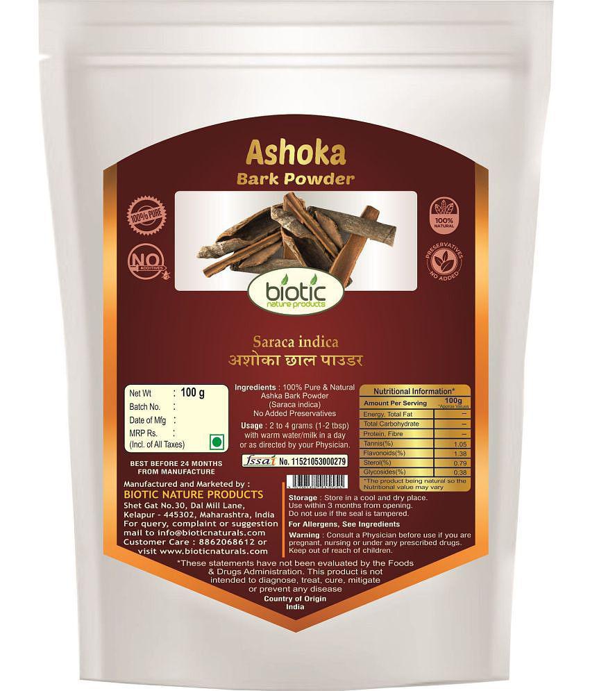 Biotic Ashoka Bark Powder (Saraca Indica) Ashoka chaal Powder 100 gm