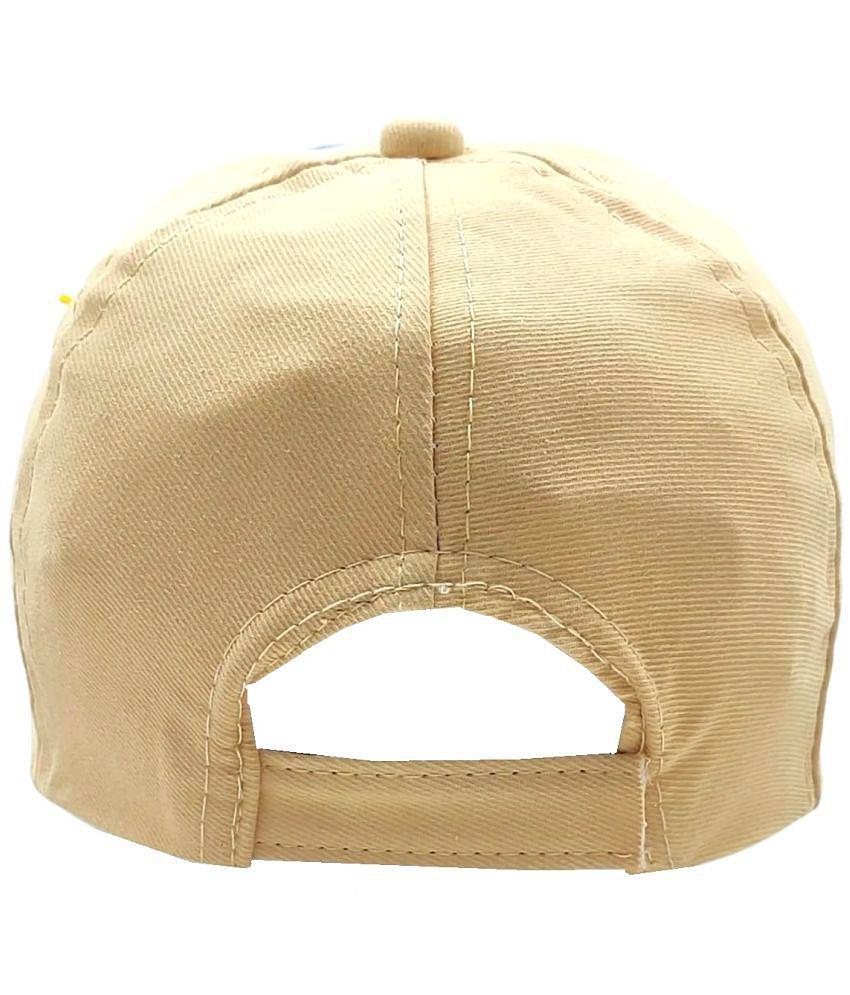 Buy Online Garg Store Zacharias Unisex Kids Cotton Baseball Cap kc-27 (Beige_1-4 Years) (Pack of 1) - None