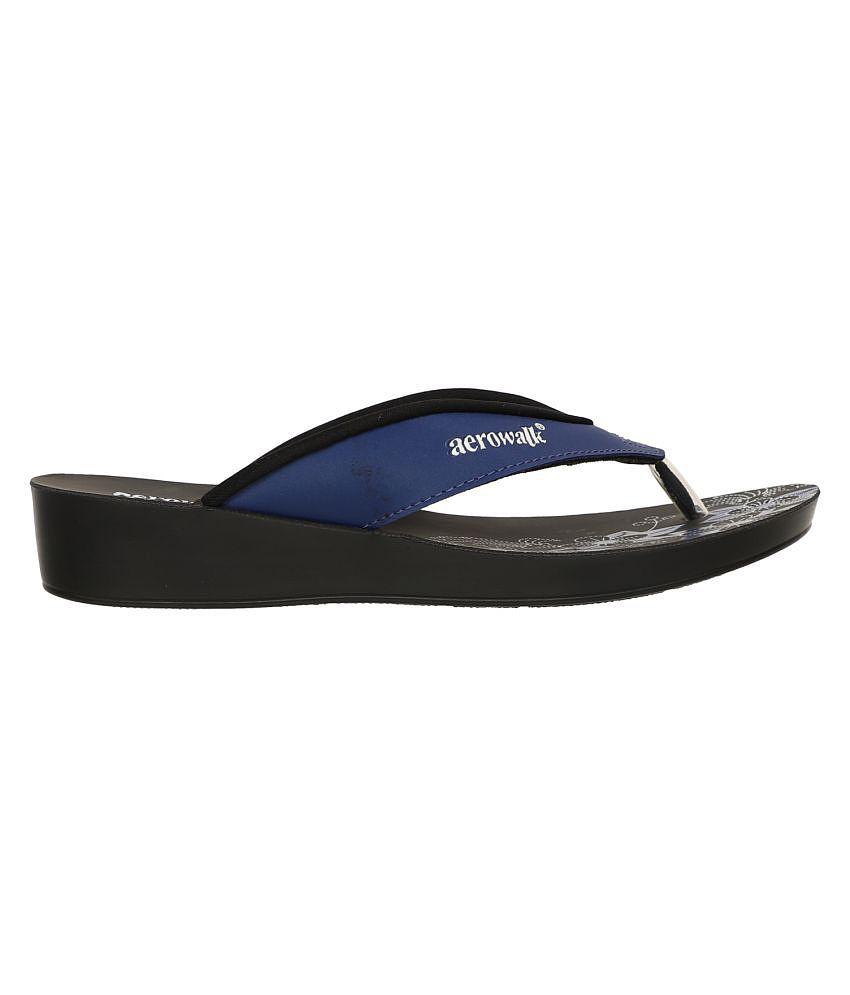Affordable Women Aerowalk - Blue Women''s Slip On Heels - None 2025 at ShopCircuit | ONDC
