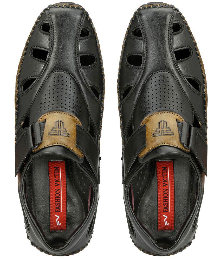 Chic Women Fashion Victim - Black Men's Sandals - None 2025 at ShopCircuit | ONDC