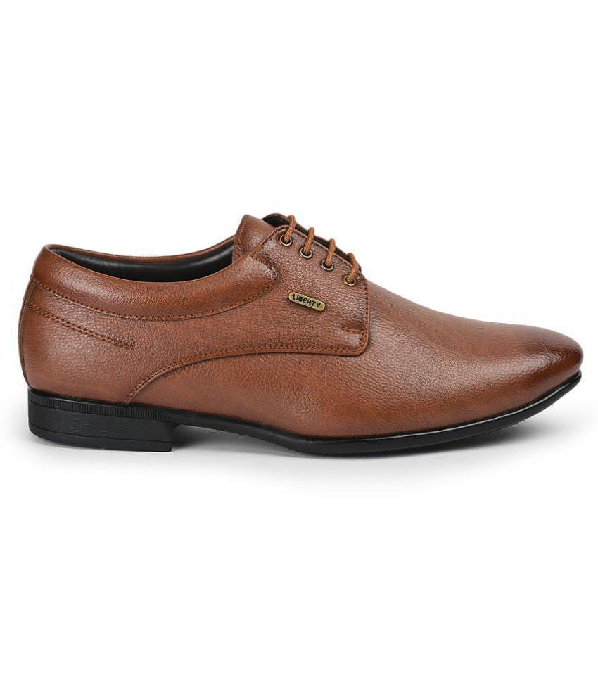 Latest Men Liberty - Brown Mens Derby Formal Shoes - None 2025 at ShopCircuit | ONDC