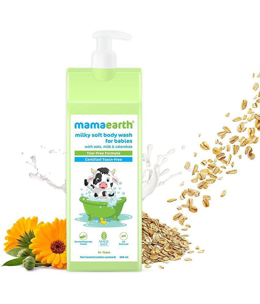 Mamaearth Milky Soft Body Wash for Babies with Oats, Milk and Calendula - 400 ml