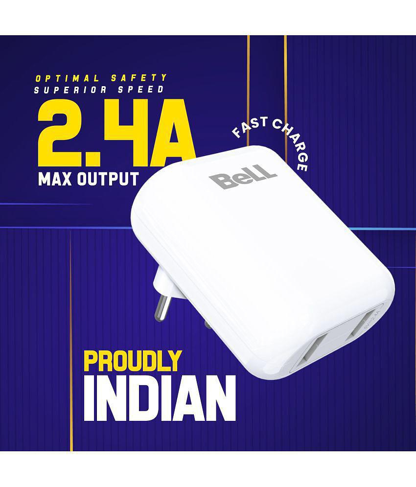 Bell - USB 2.4A Travel Charger - White