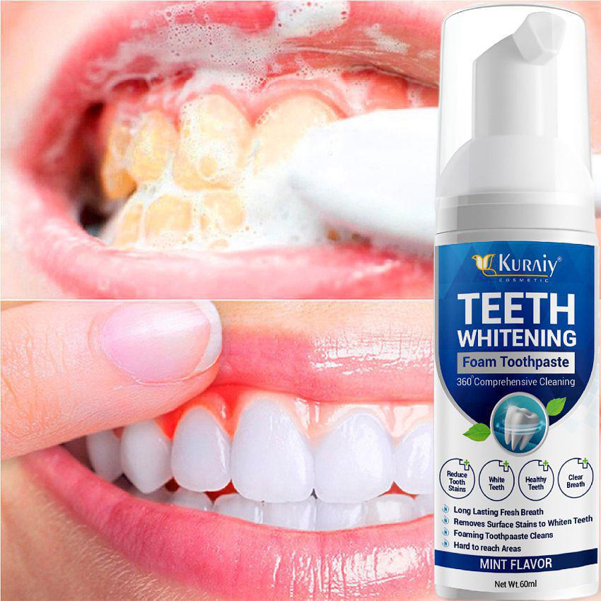 Kuraiy Teeth Whitening Powder Fresh Breath Oral Hygiene Dentally Tools Teeth Care