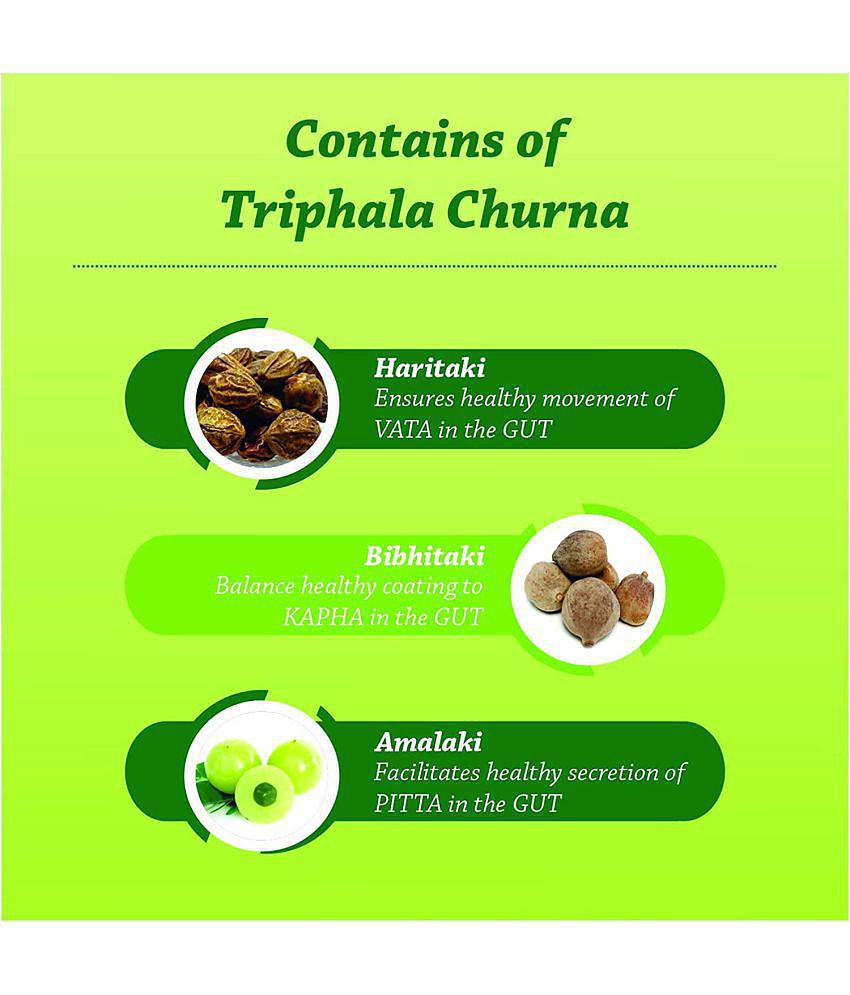 Baidyanath Nagpur Triphala Churna Powder 500 gm Pack of 1