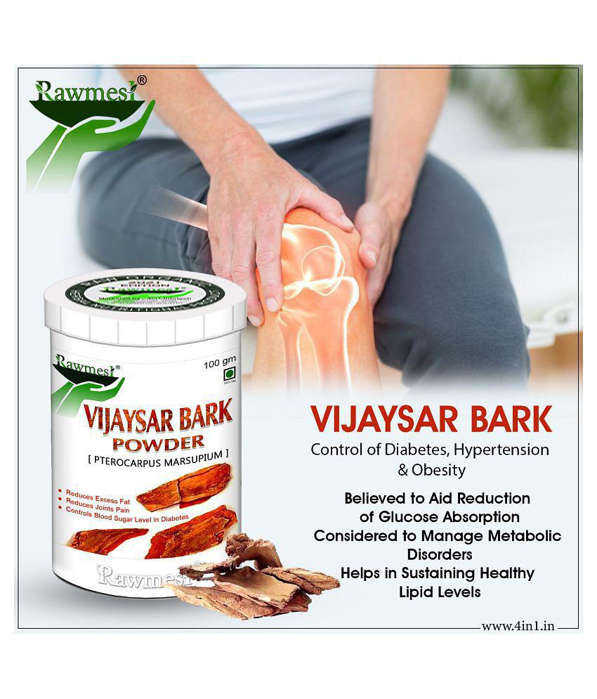 rawmest Vijaysar Bark Powder 300 gm Pack of 3