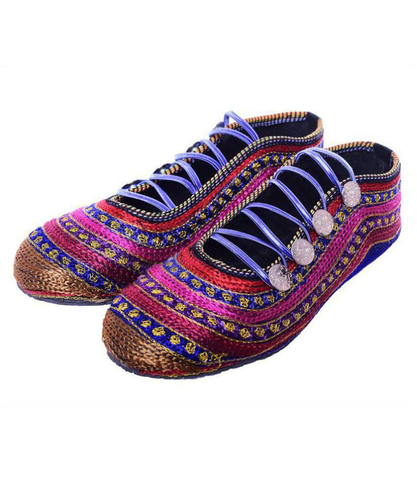 Raj Multi Color Ethnic Footwear - None