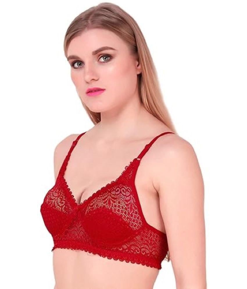 Best Men Kiran Enterprises Multicolor Net Non Padded Womens Everyday Bra ( Pack of 3 ) - None 20