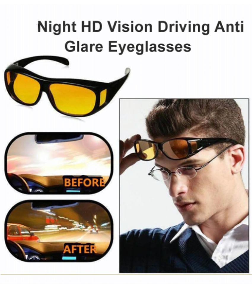 Style Smith - Day & Night HD Vision Yellow Riding Goggles ( Pack of 2 )