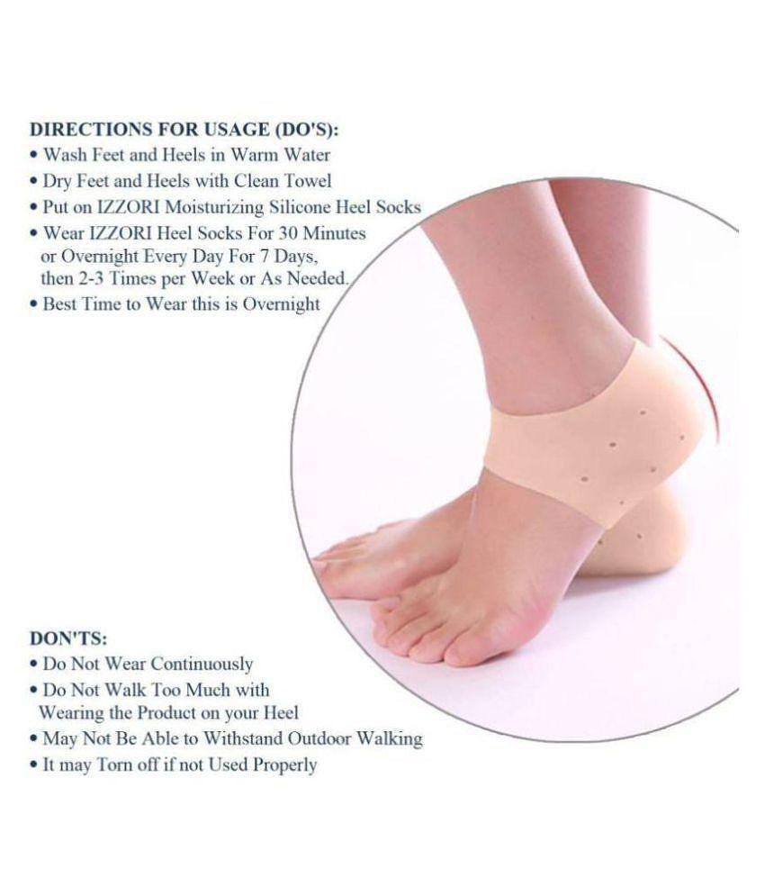 MAA DEVLOPERS Heel Protector & Anti Cracks Silicone Sleeve Socks