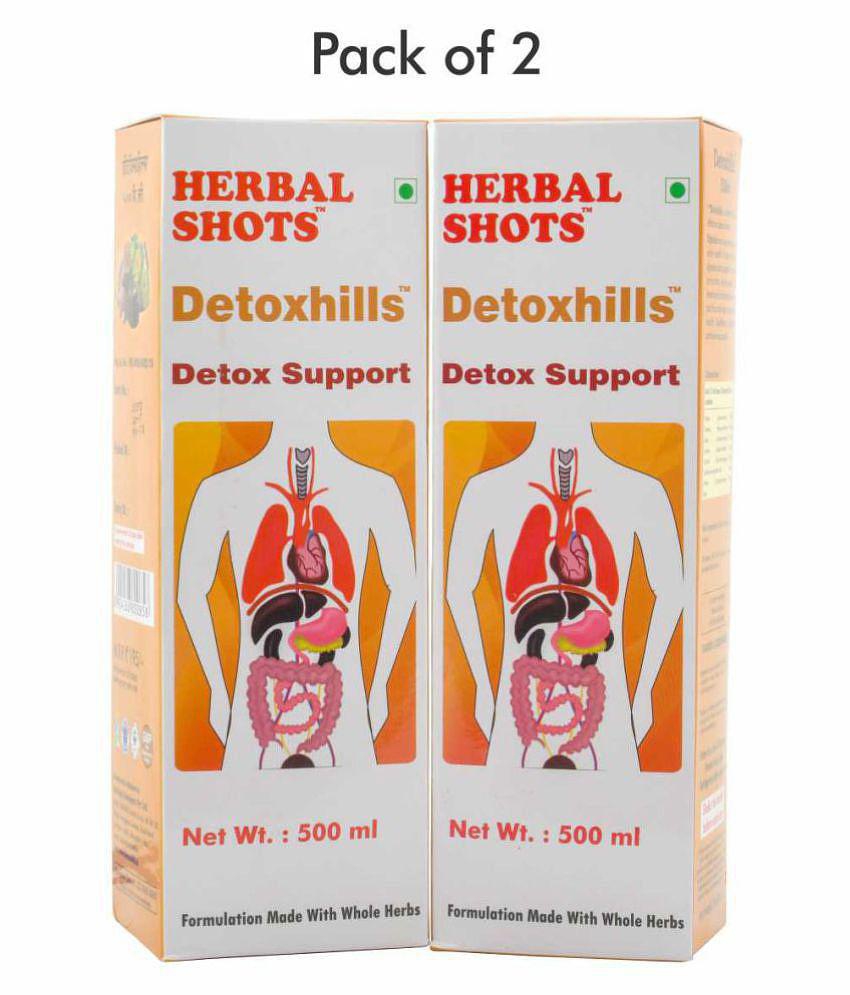 Herbal Hills Detoxhills Herbal Shots Liquid 500 ml Pack Of 2