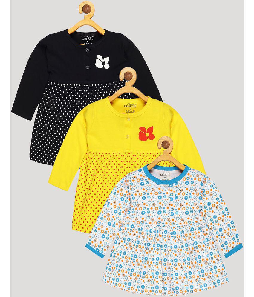 Stylish Men Babeezworld - Multi Cotton Baby Girl Frock ( Pack of 3 ) - None 2025 at ShopCircuit 